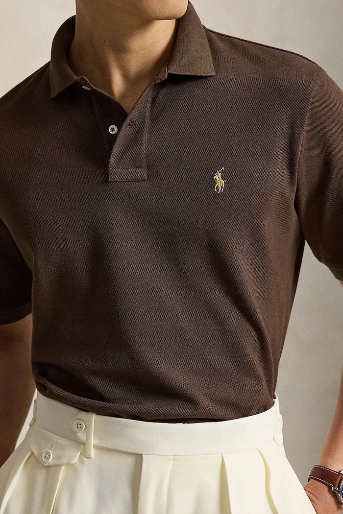Camiseta de algodón con cuello para hombre Polo Ralph Lauren