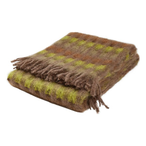 Mantas Ezcaray - Manta de mohair Mia | Verde