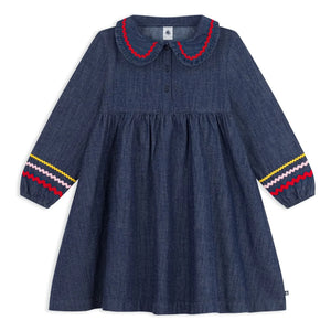 Petit Bateau - Kot elbise | Mavi
