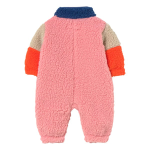 Tinycottons - Piloto estilo sherpa de color liso | Azul marino