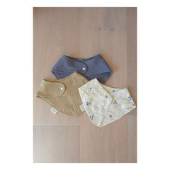 Soft Spot - Baberos bandana de arándanos de algodón orgánico - Set de 3