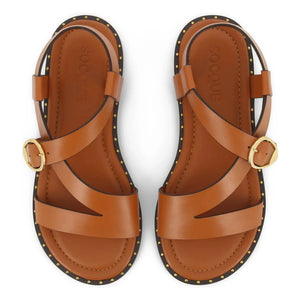 Socque Paris - Sandalias de piel Hydra | Camel