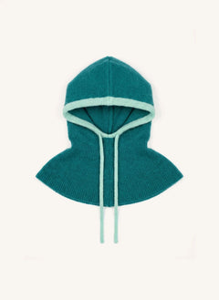 Leon & Harper - Mieke Mohair ve Merinos Balaklava | Yeşil