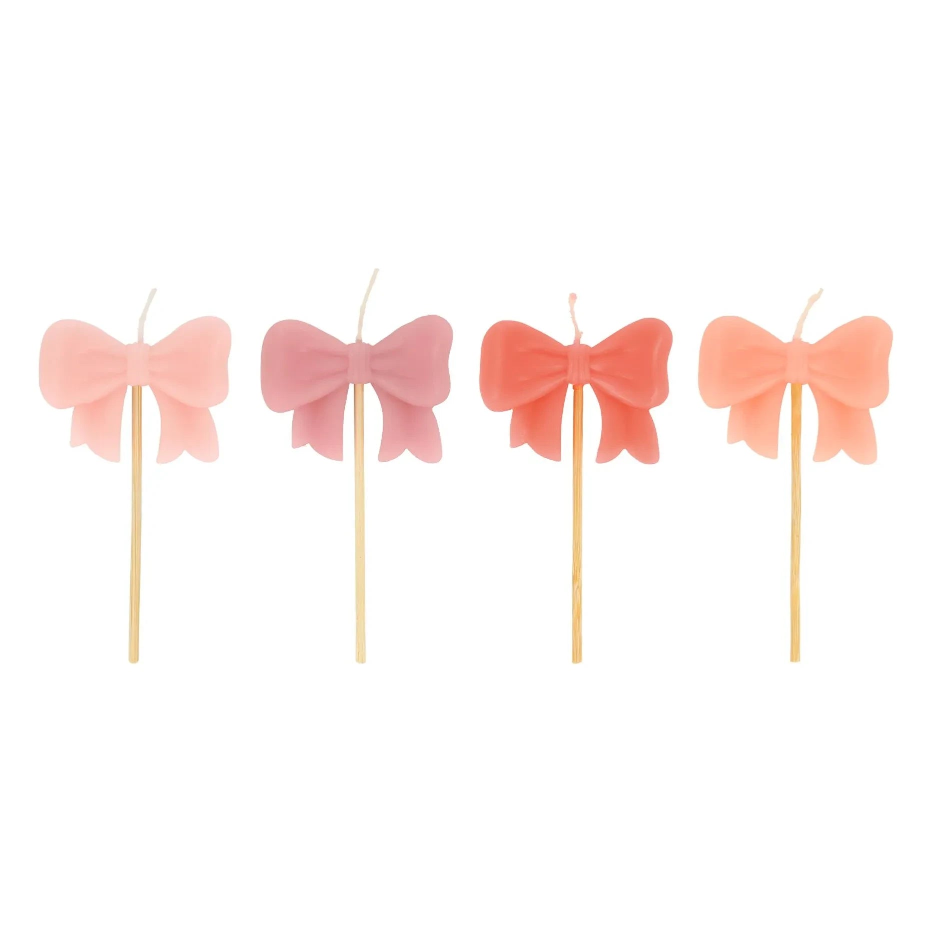 Meri Meri - Velas de cumpleaños nudos - Juego de 4 unidades | Rosa