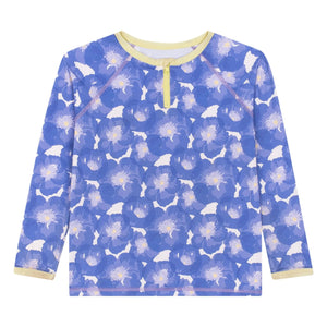 My First Cantê - Camiseta con protección UV con estampado floral | Azul
