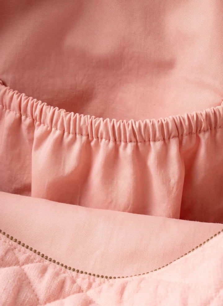 Editions Aimable - Bolsa de cuidado para bebés Suzanne | Gasa Vieja Rosa