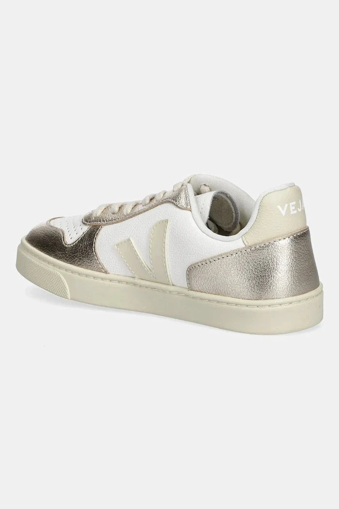 Veja Small V-10 Laces Zapatillas Deportivas de Cuero para Niño