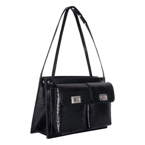 BY FAR - Bolso de cuero de cabra Billy | Negro
