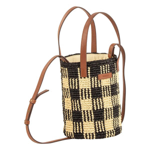 Sessùn - Bolso Mimi Tara R Raphia | Negro