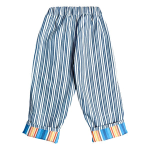 Club Trésor - Pantalones transformables a rayas Hickory Sunset | Azul
