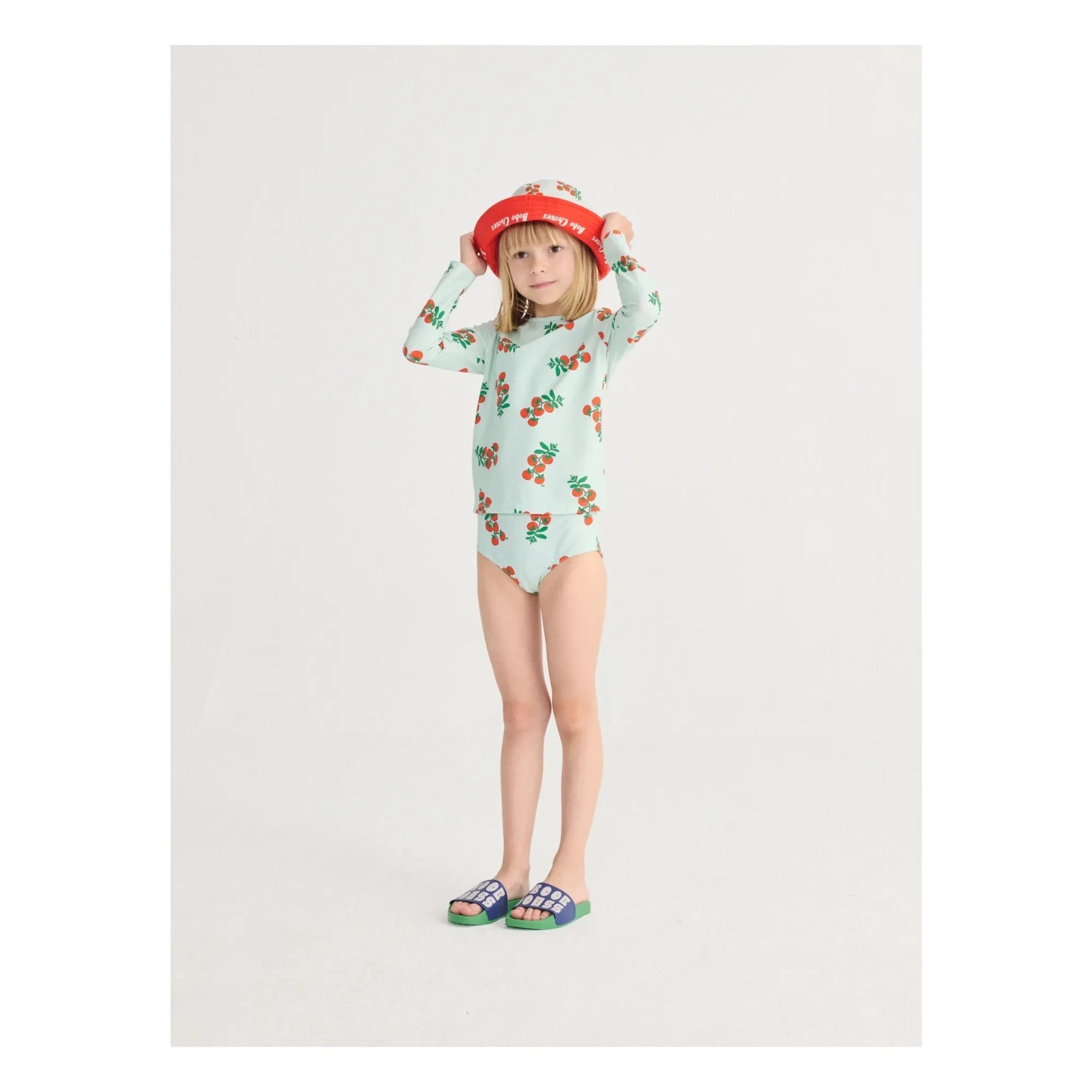 Bobo Choses - Camiseta de Baño Anti-UV Tomates Fibras Recicladas | Azul claro