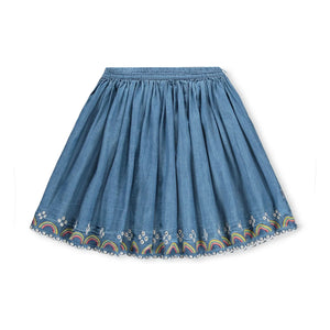 Molo - Falda Bernie Arcoíris Algodón orgánico | Azul