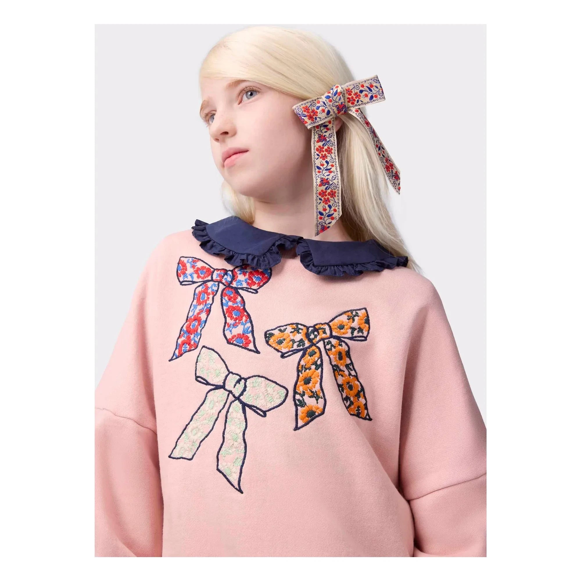 Molo - Marika Organik Pamuklu Düğümlü Kazak | Pudra pembe