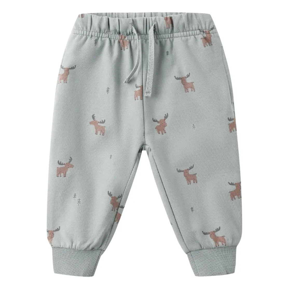 Quincy Mae - Pantalones jogger de algodón orgánico Elan | Azul grisáceo
