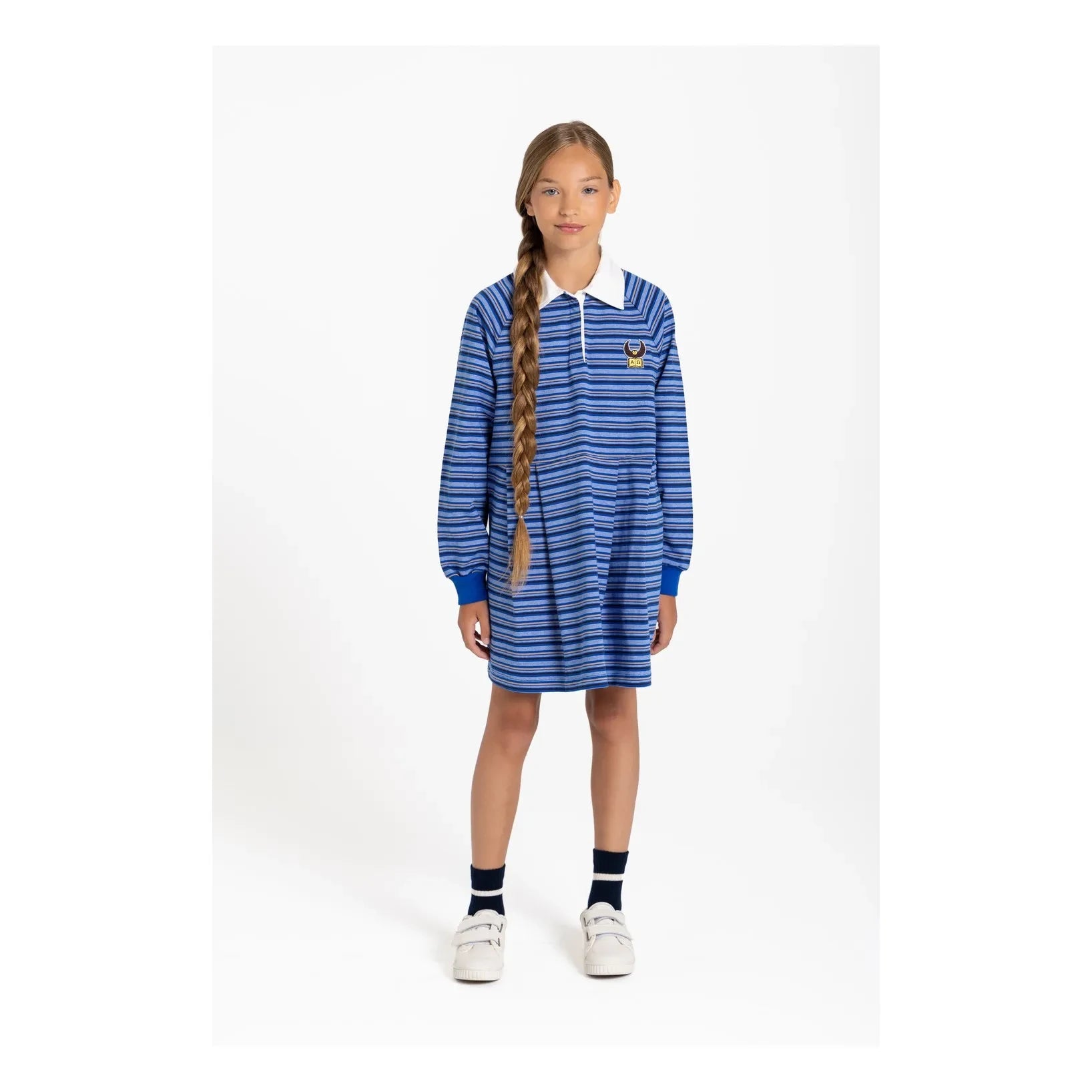 Dedo en la nariz - Vestido Polo Esee a rayas | Marrón