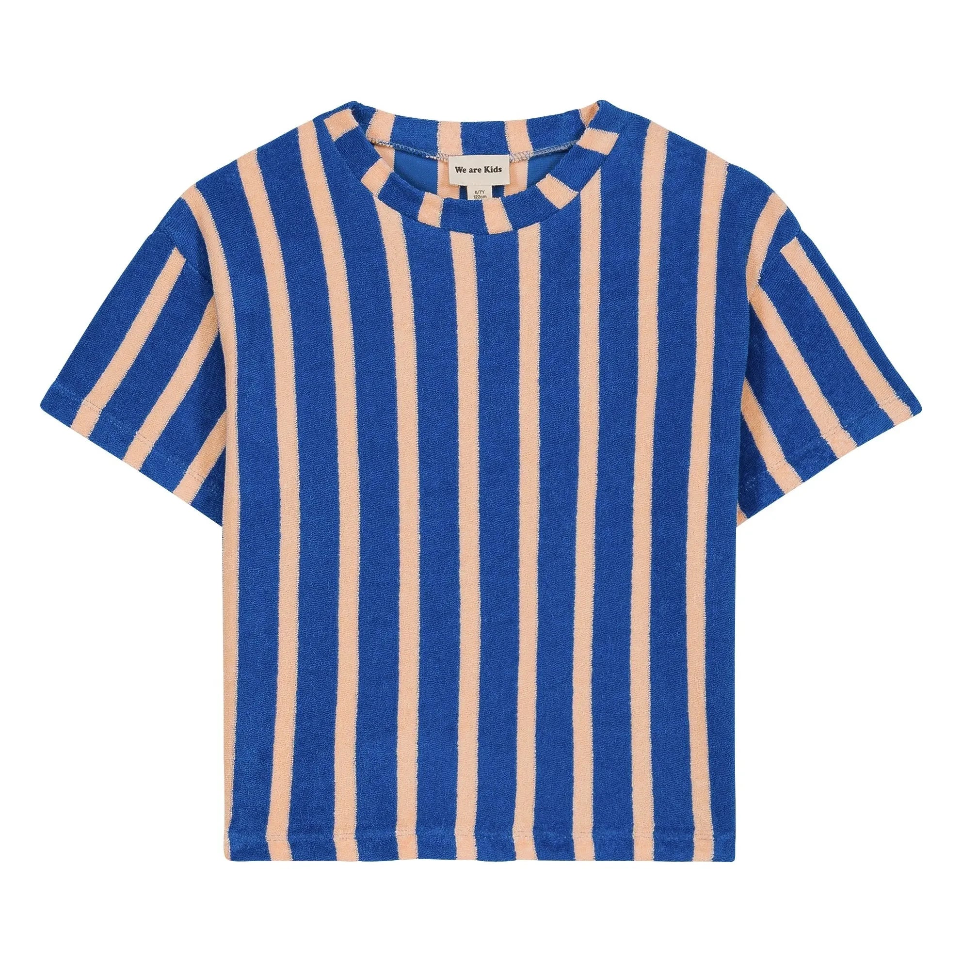 We Are Kids - Camiseta de algodón orgánico a rayas Jordan | Azul