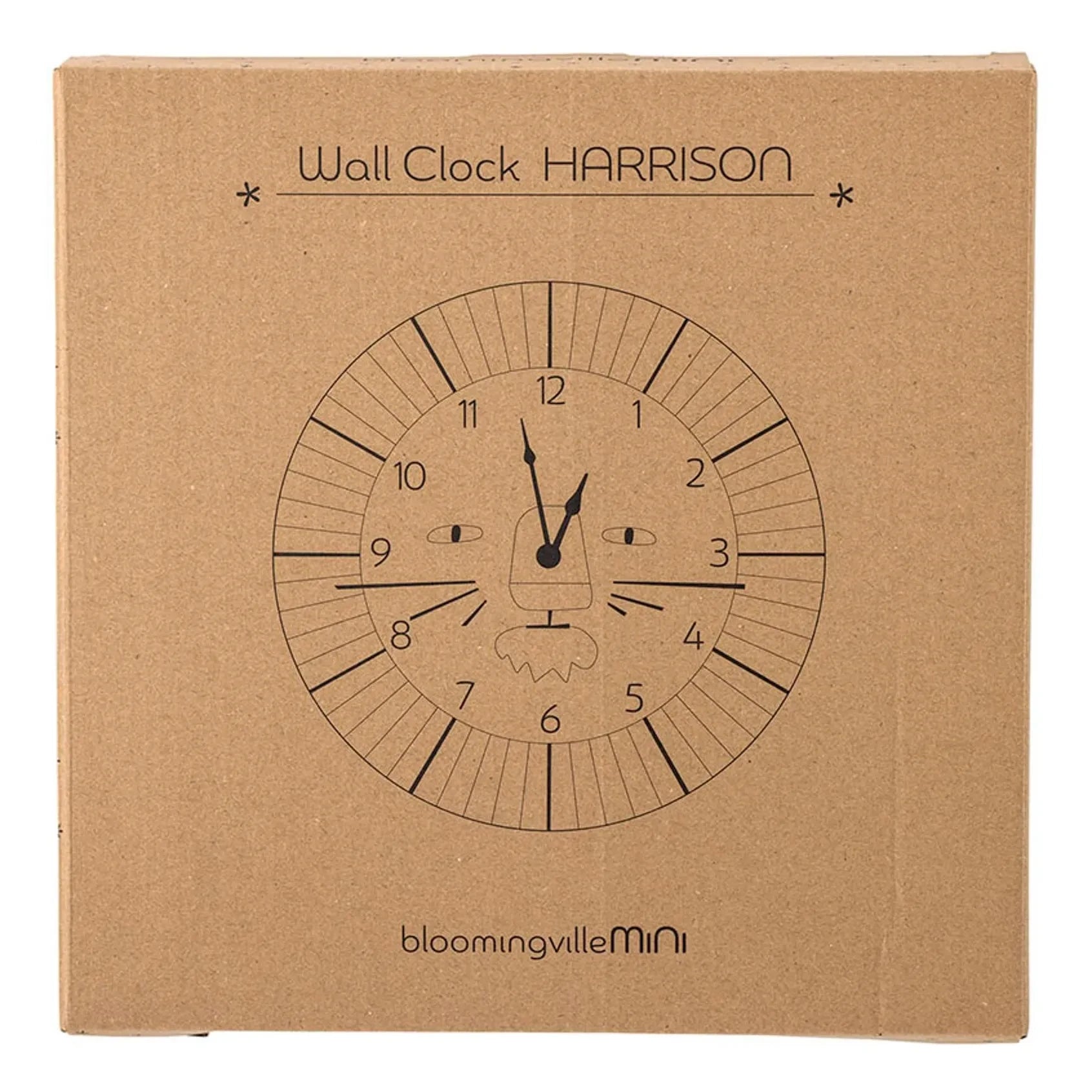 Bloomingville Mini - Reloj de pared Harrison | Marrón