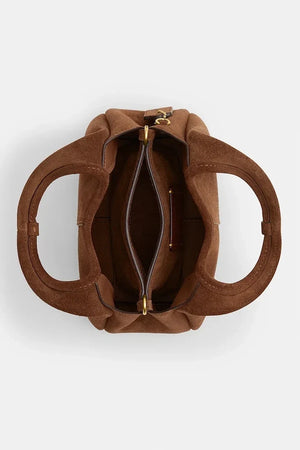 Bolso de hombro de ante Coach Lana 19 para mujer