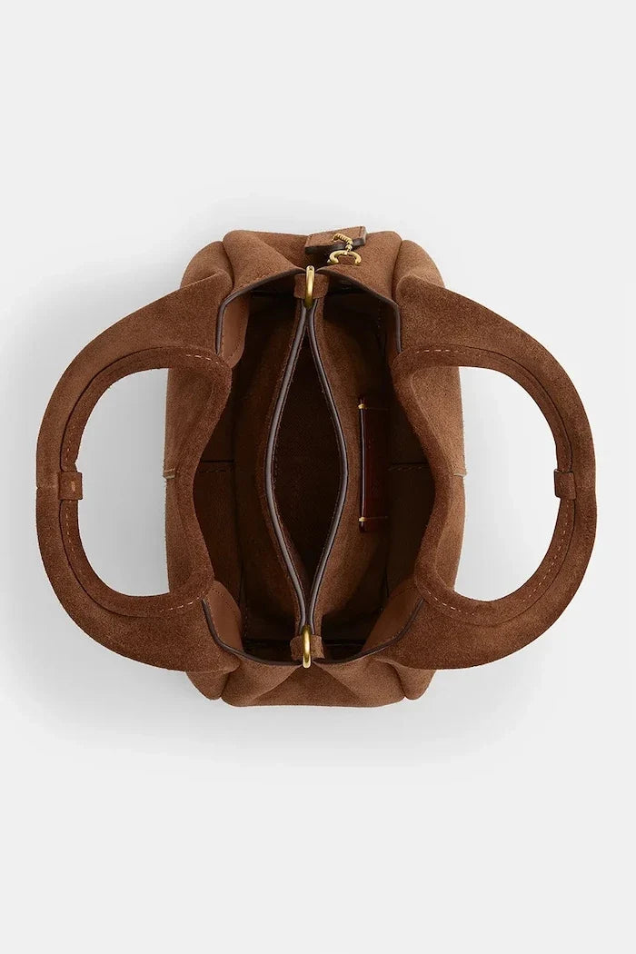 Bolso de hombro de ante Coach Lana 19 para mujer