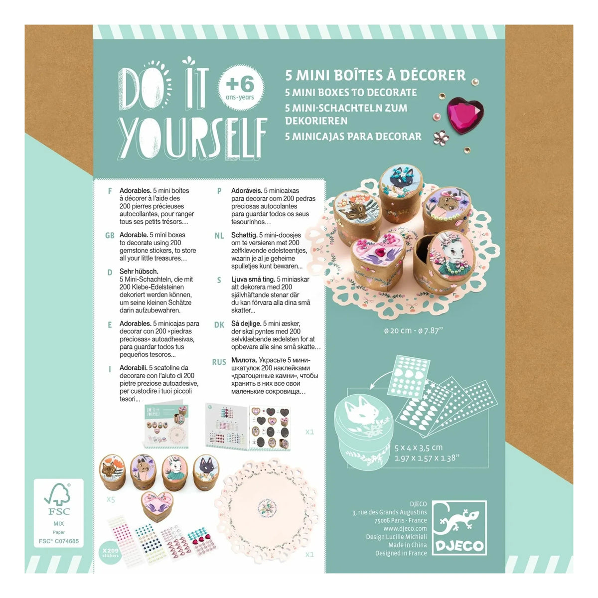 Djeco - Kit DIY - Crear minicajas