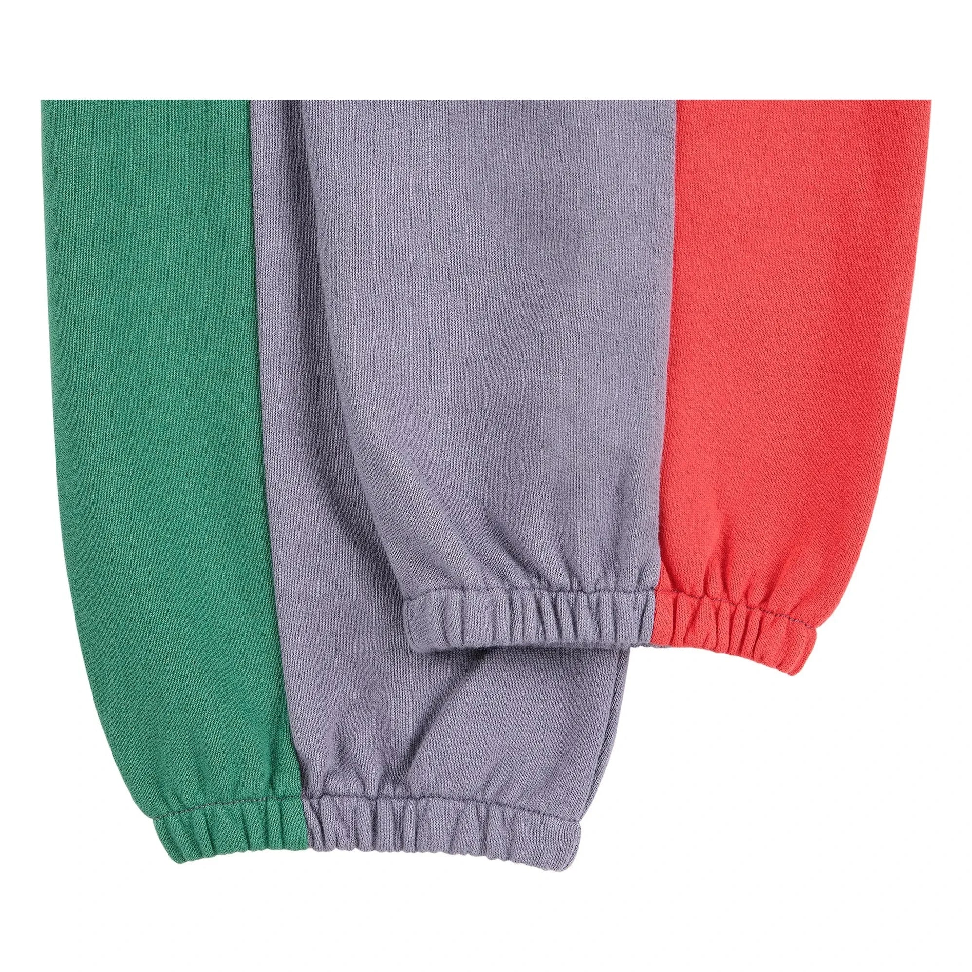 Bobo Choses - Jogger de algodón orgánico color block | Malva