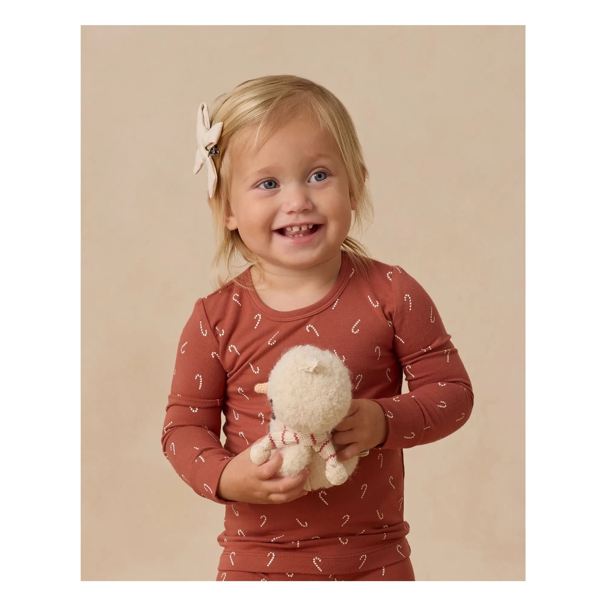 Quincy Mae - Conjunto de pijama rojo parduzco