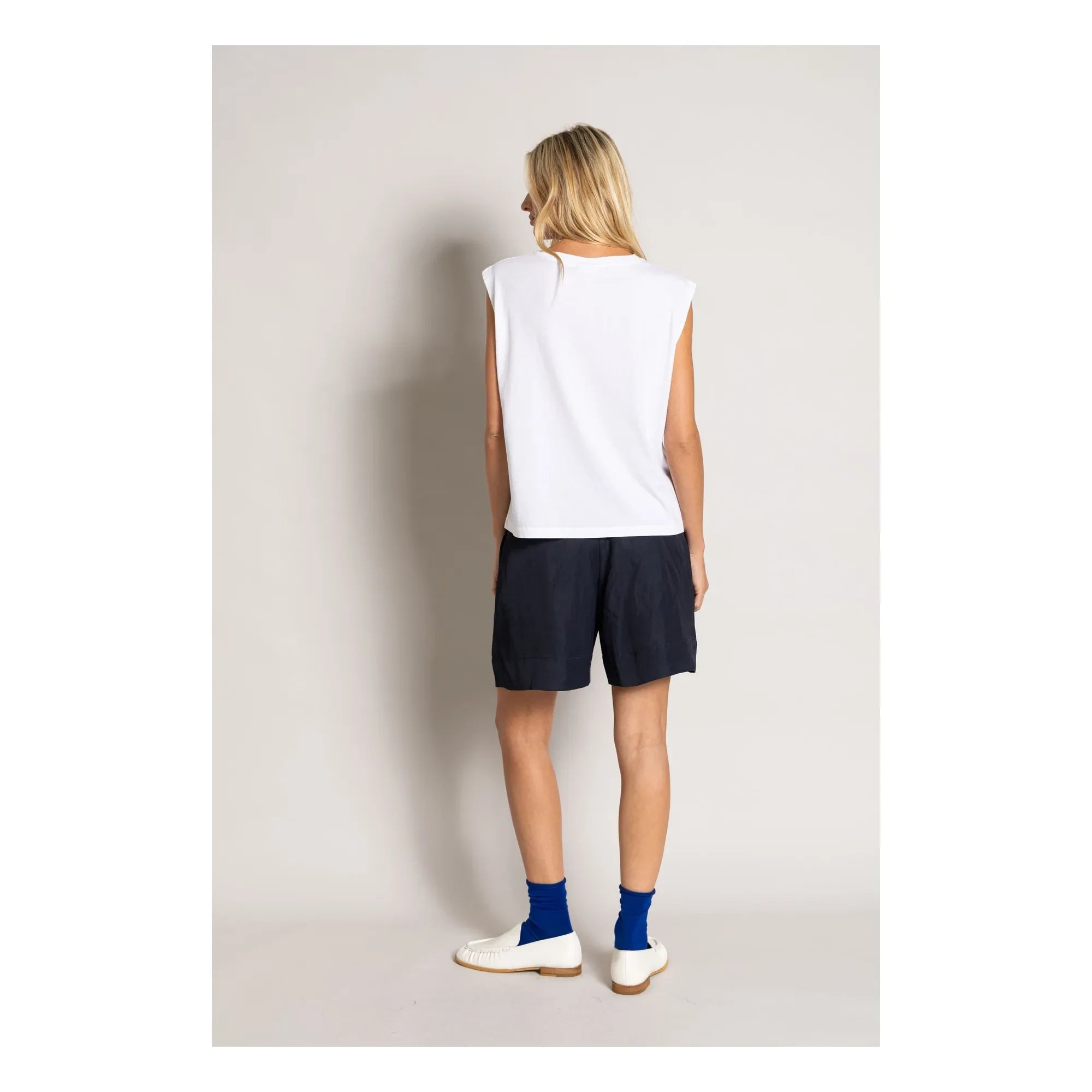 Smallable Mujer - Camiseta sin mangas de algodón orgánico Freja | Blanco