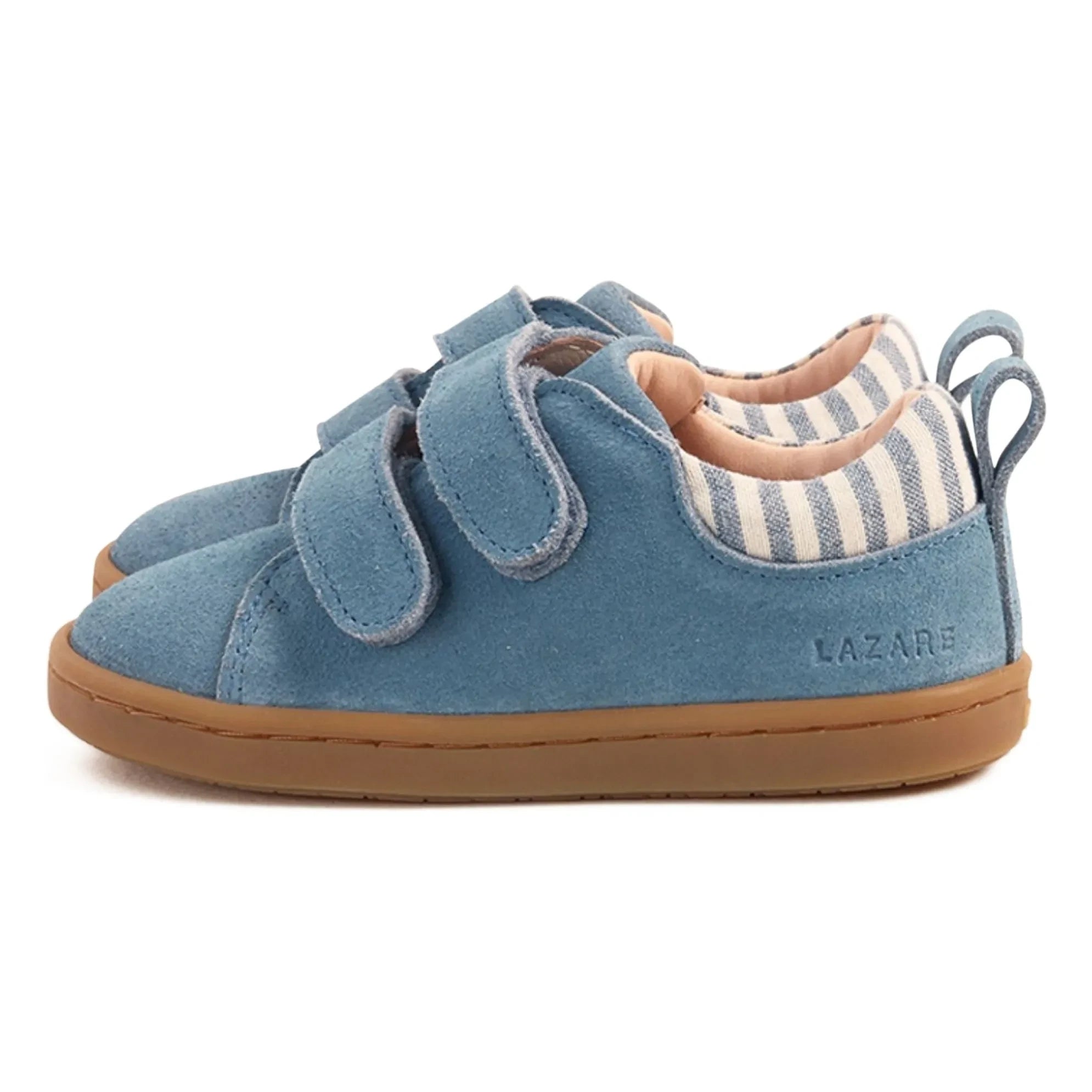 Zapatillas rayadas de gamuza Lazare - Mahaut | Azul denim