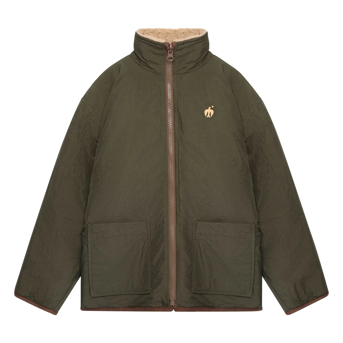 True Artist - Chaqueta Sherpa Reversible N°3 | Marrón