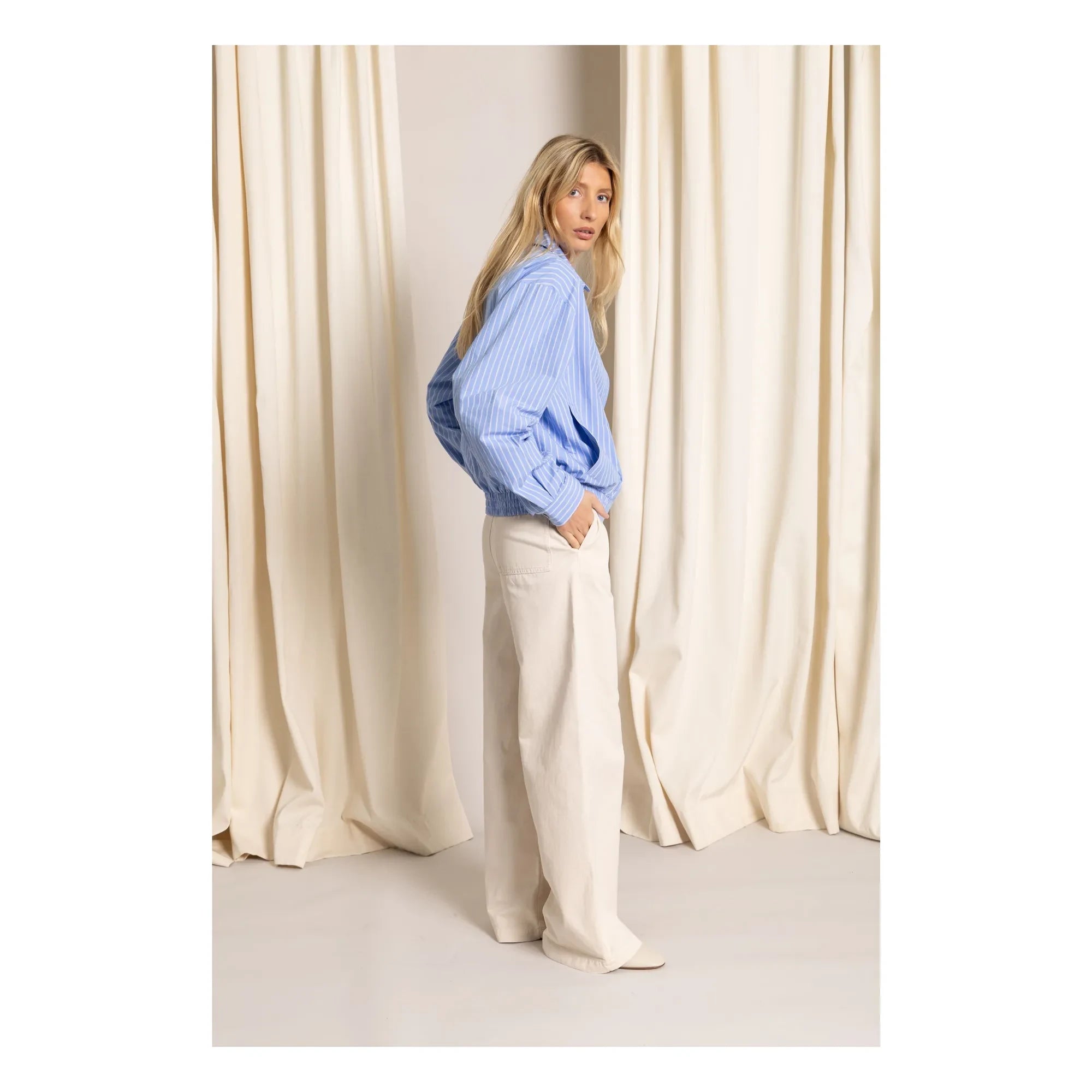 Smallable Mujer - Chaqueta a rayas Cleo | Azul