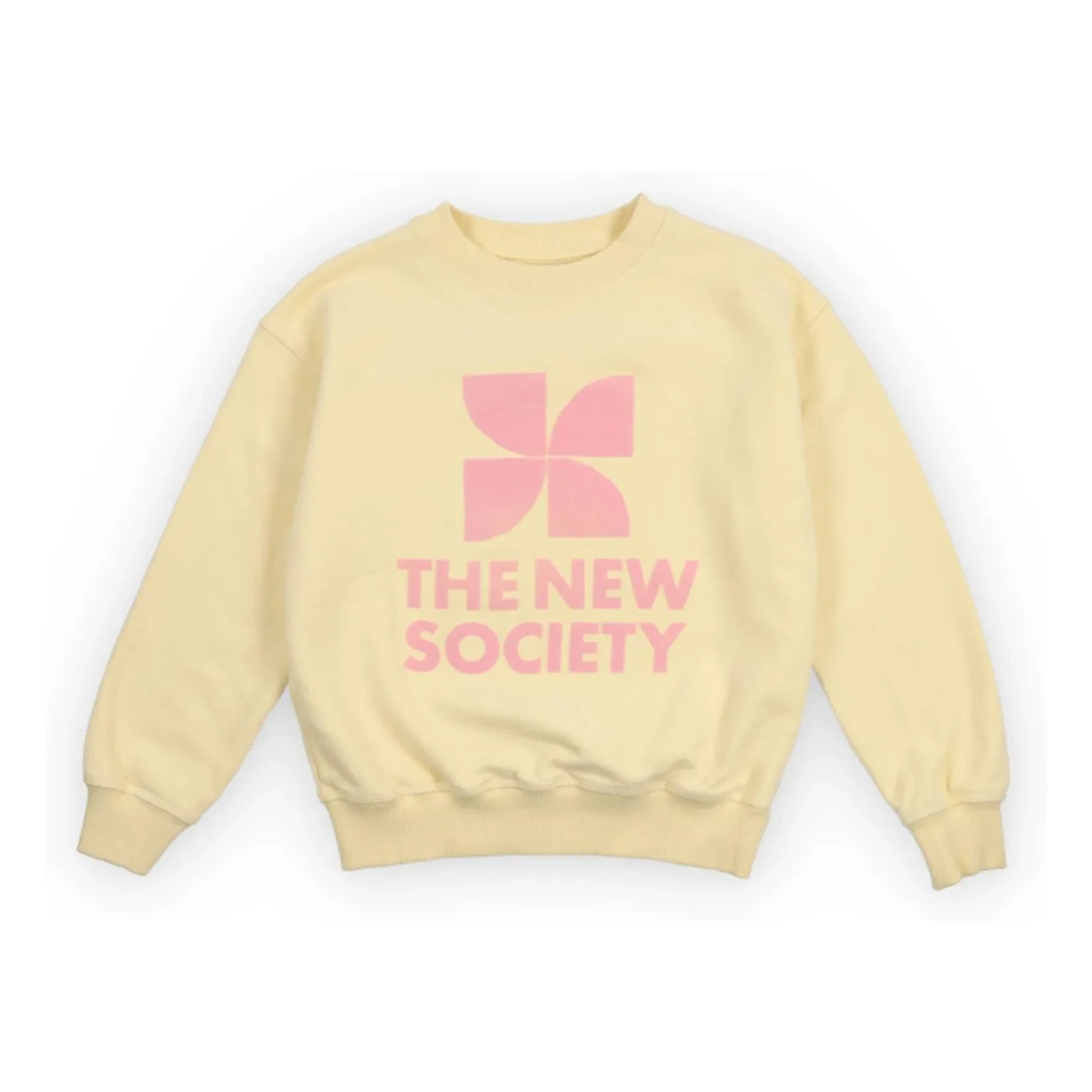 the new society - Sudadera con logo TNS | Amarillo pálido