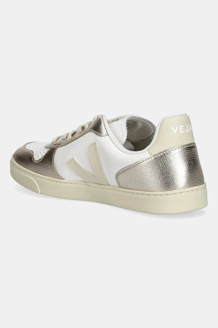 Zapatillas de piel Veja Small V-10 Laces para niños