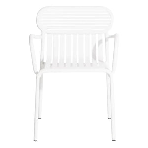 Petite friture - Set de 2 sillas con brazos para exterior Week-end | Blanco