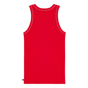Petit Bateau - Camiseta sin mangas acanalada roja