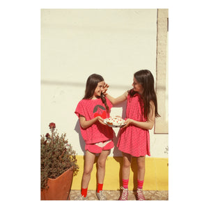 Piupiuchick - Sudadera sin mangas de rizo de algodón orgánico Cherry | Fucsia