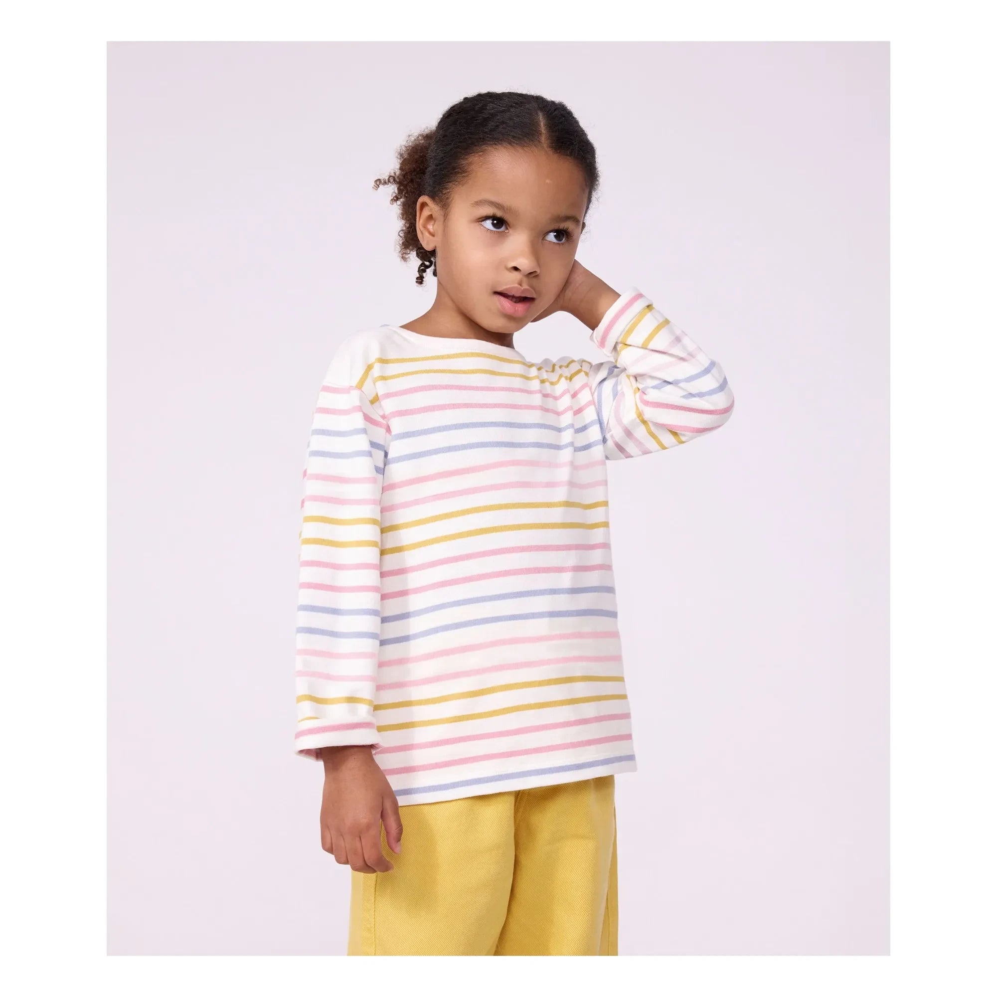 Petit Bateau - Marinière Logo Tişört | Pembe