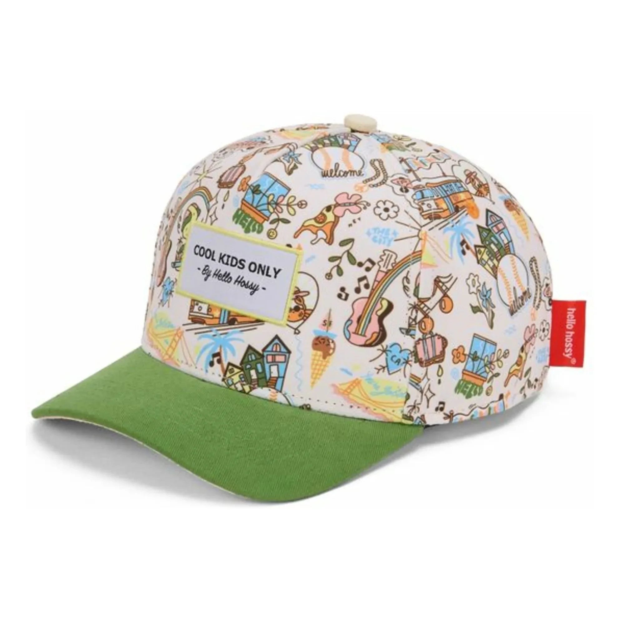Hello Hossy - Gorra con Visera Curva San Francisco Fibras Recicladas | Verde