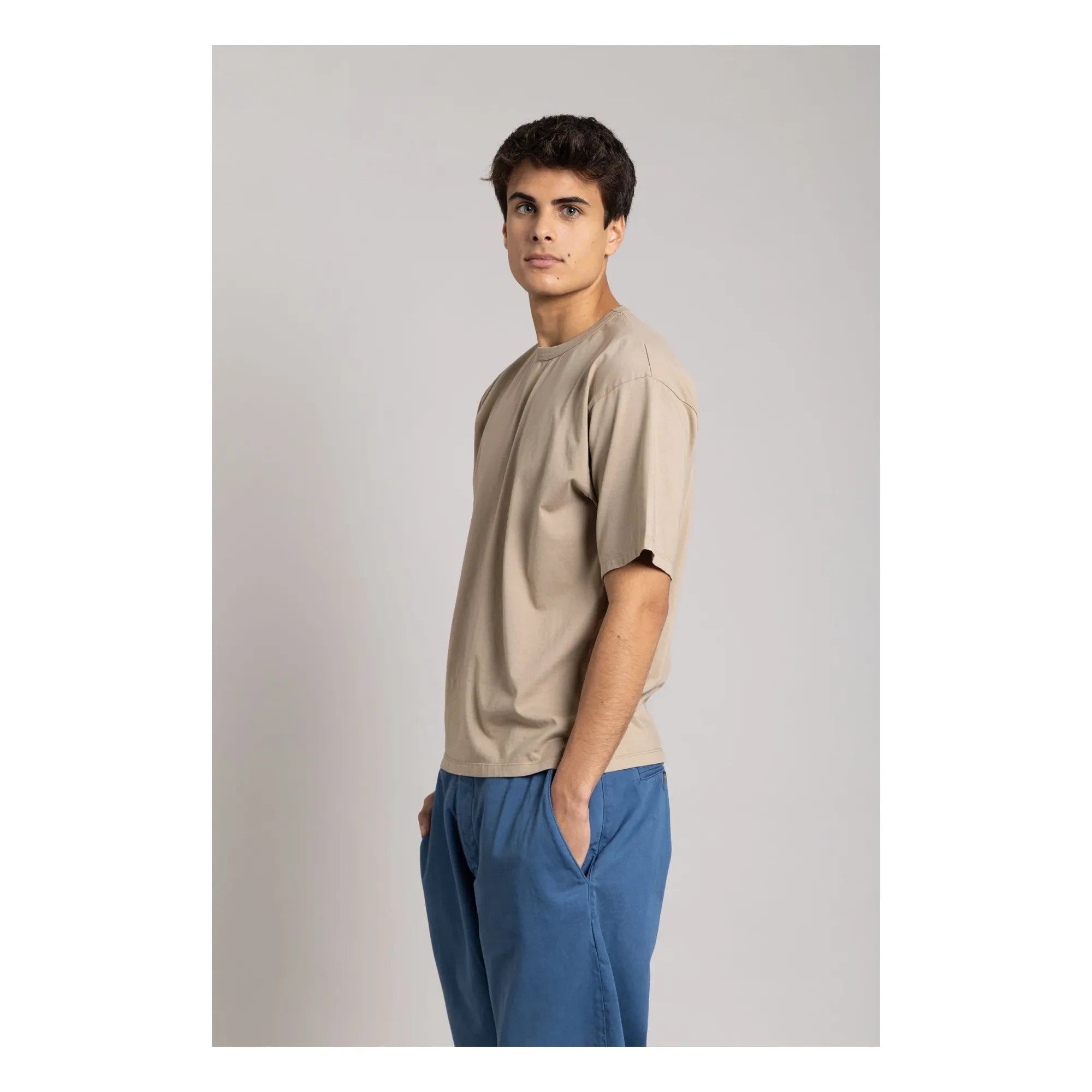 Smallable Man - Camiseta Solal de algodón orgánico | Marrón arena oscuro