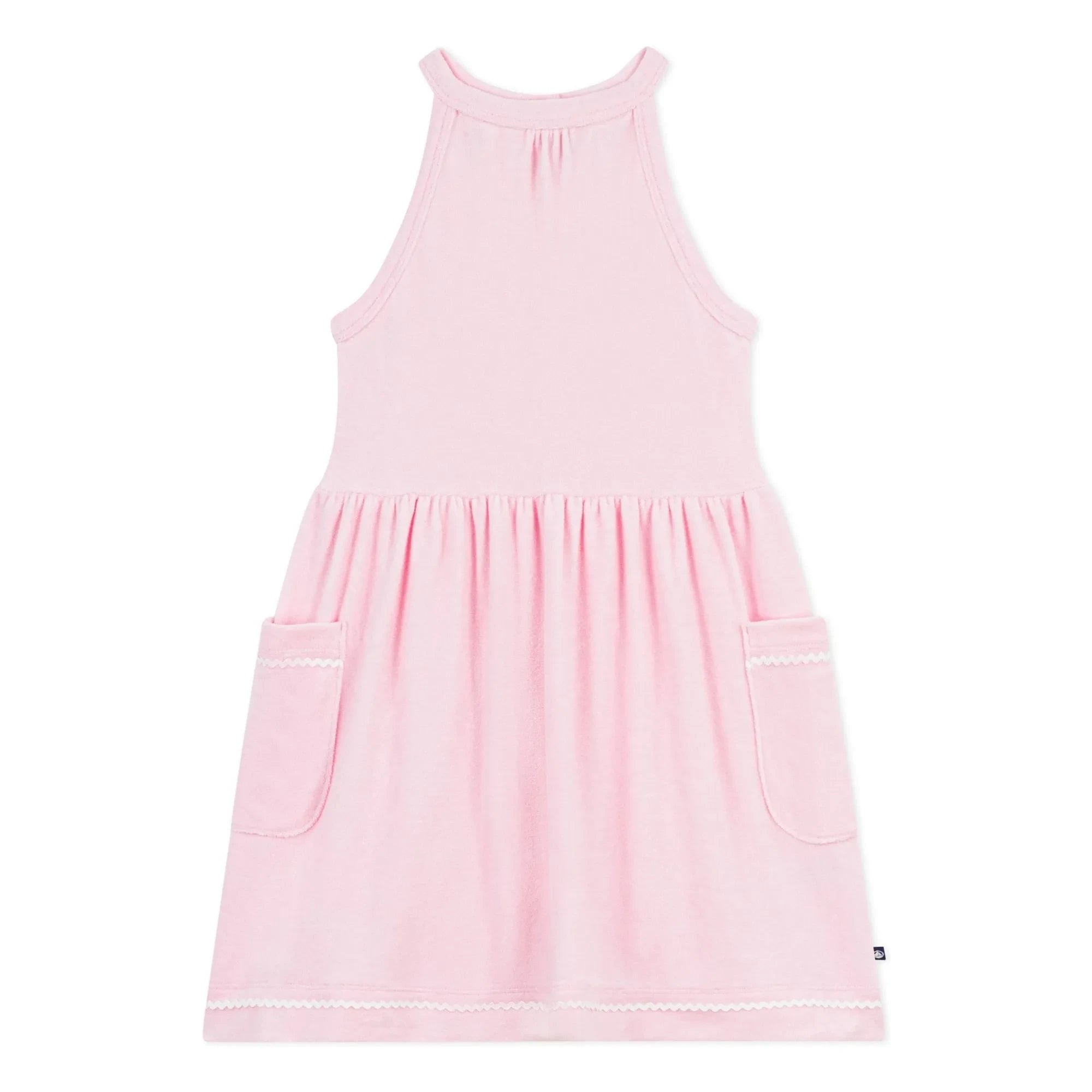 Petit Bateau - Vestido toalla rosa