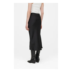 Anine Bing - Falda de seda Bar | Negro