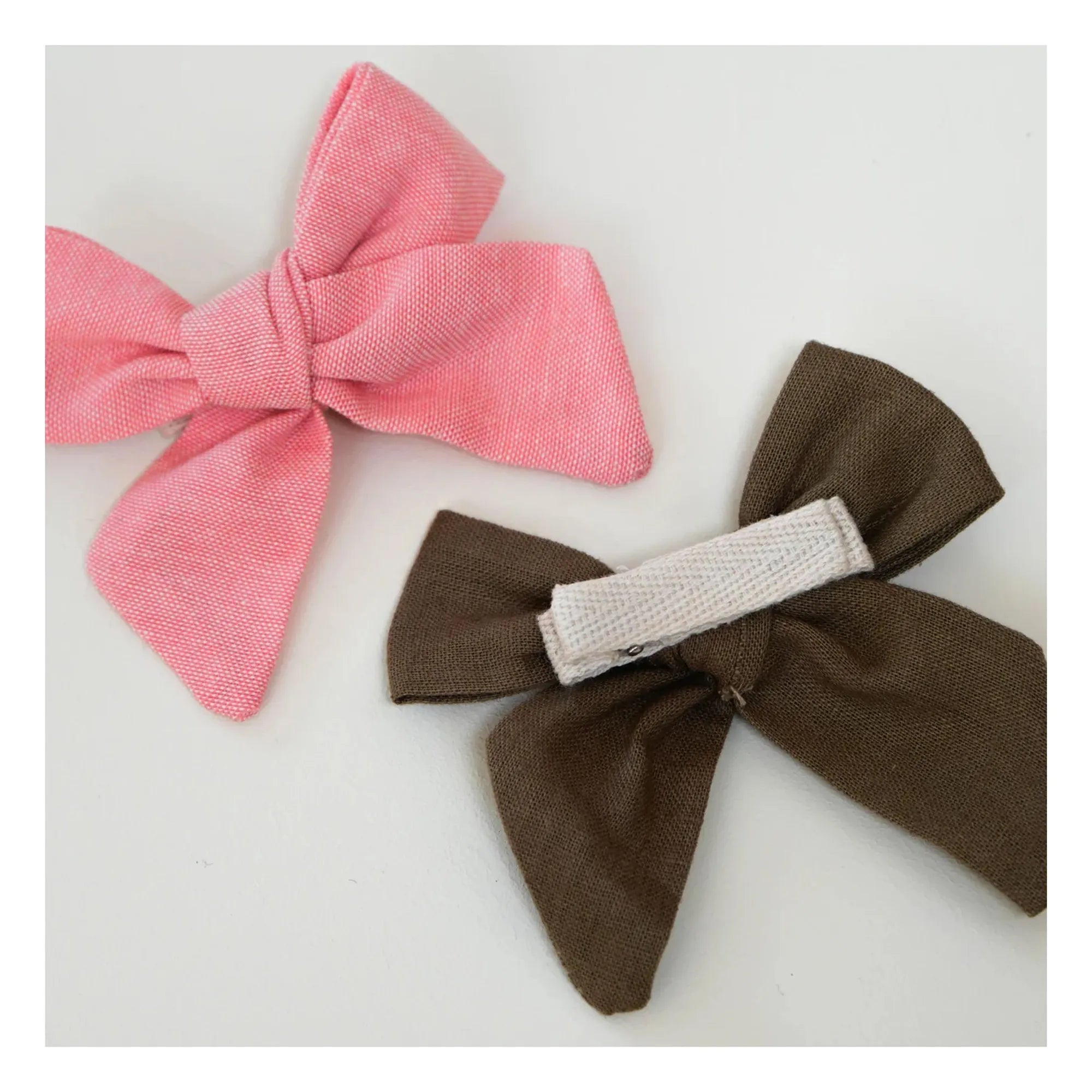 Gentil Coquelicot - Lazos con lunares - Set de 2 | Rosa