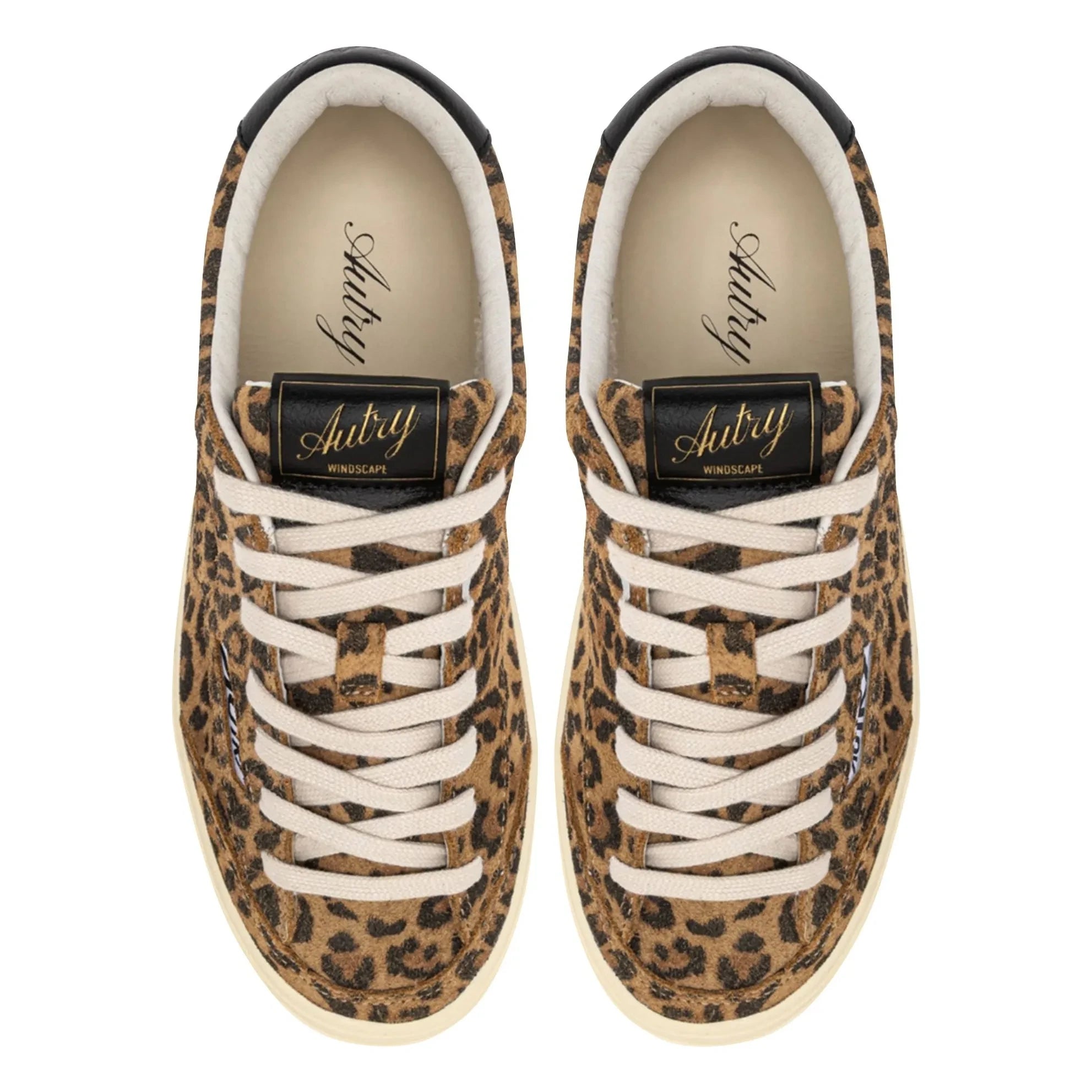 Autry - Windscape Düşük Leopar Süet Sneakers | Kahverengi