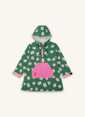 Hello Hossy - Capa de Lluvia con Estampado de Flores | Verde