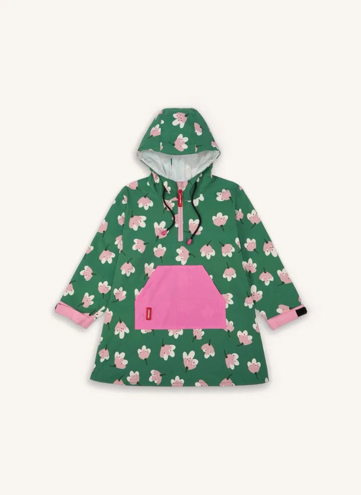 Hello Hossy - Capa de Lluvia con Estampado de Flores | Verde