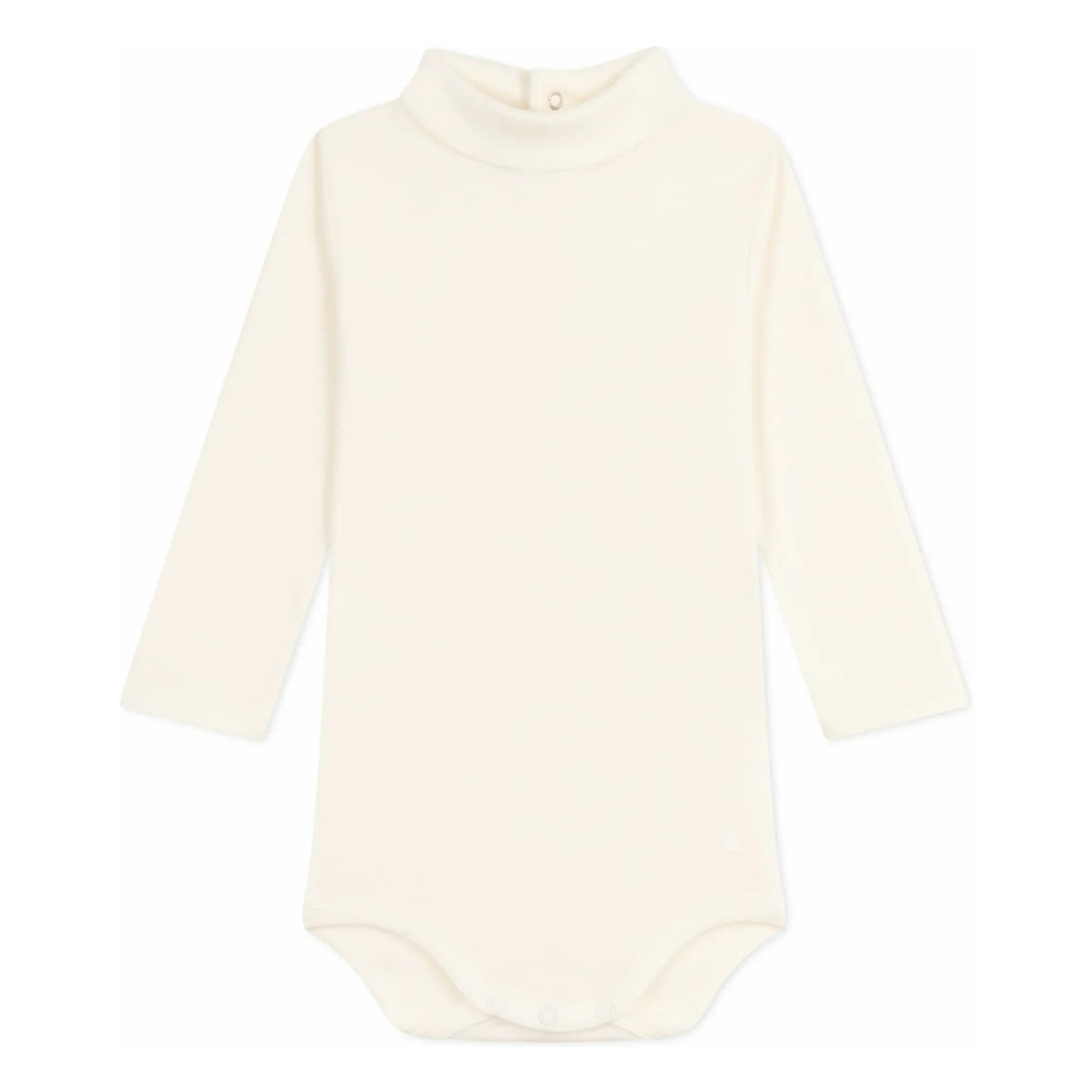 Petit Bateau - Organik pamuklu balıkçı yaka body | Ekru