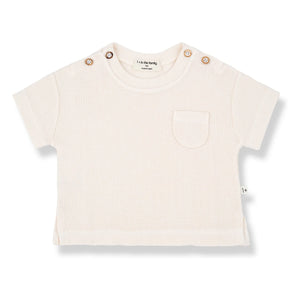 1+ in the family - Camiseta gofre Delion | Crudo