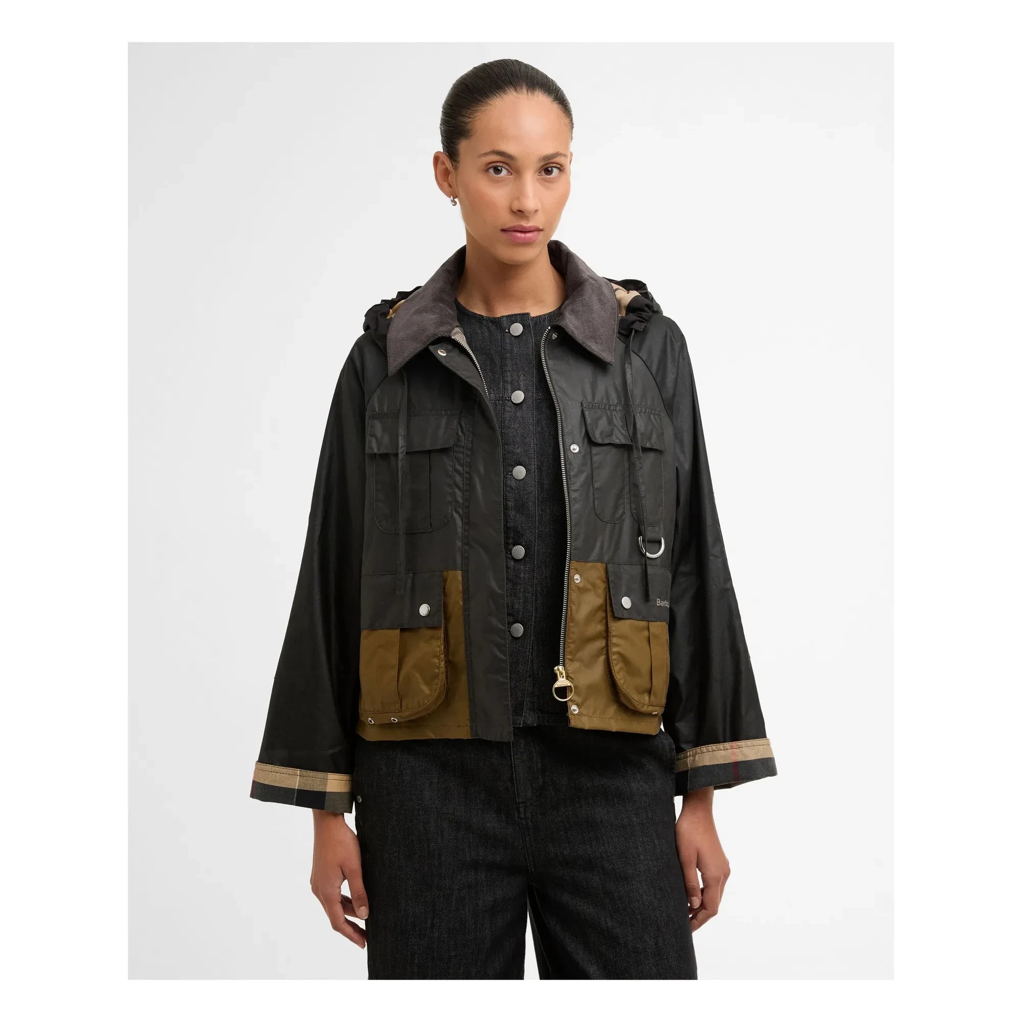 Barbour - Chaqueta encerada Liza | Negro