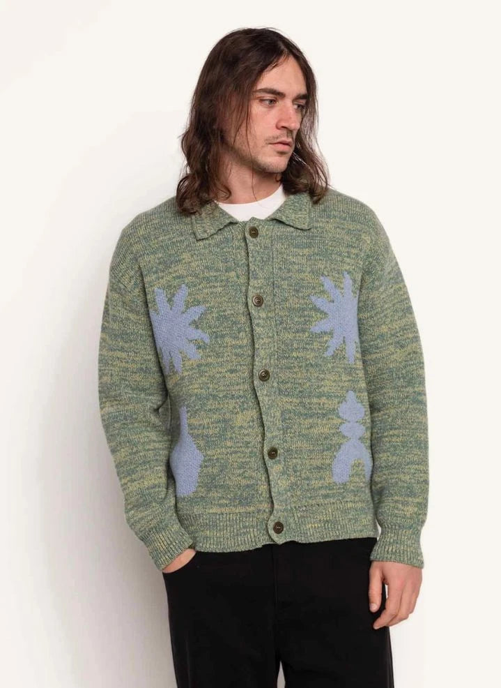 Olow - Cardigan Kalama | Verde Heather