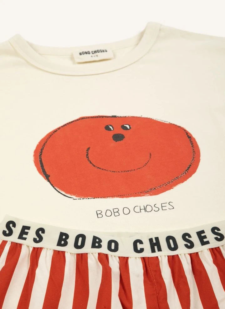 Bobo Choses - Bobo Choses Conjunto de camiseta y pantalón de algodón orgánico | Rojo