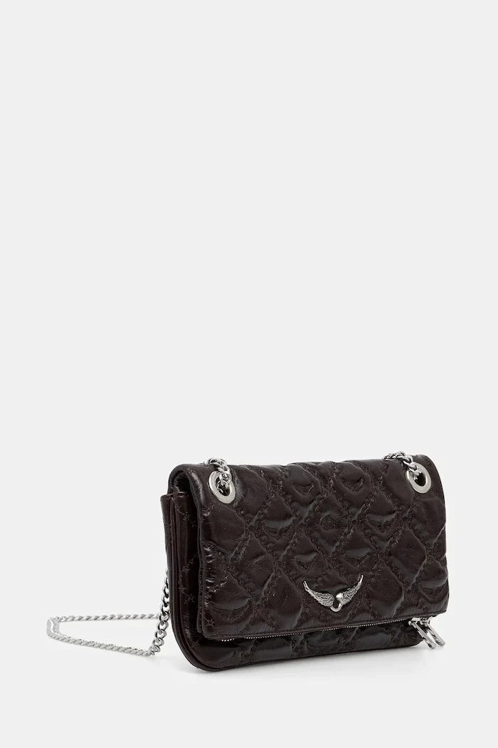 Bolso de piel ZADIG&VOLTAIRE ROCK II VINTAGE MONOGRAM